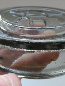 1960s Smoky Grey Moulded Glass Bowl by Erik Hoglund for Kosta Boda