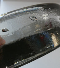 Load image into Gallery viewer, 1960s Smoky Grey Moulded Glass Bowl by Erik Hoglund for Kosta Boda
