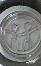 Load image into Gallery viewer, 1960s Smoky Grey Moulded Glass Bowl by Erik Hoglund for Kosta Boda
