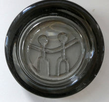 Load image into Gallery viewer, 1960s Smoky Grey Moulded Glass Bowl by Erik Hoglund for Kosta Boda
