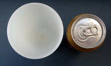 Load image into Gallery viewer, Vintage French Art Glass. SEVRES Cristalleries White &amp; Yellow Opaline  Goblet
