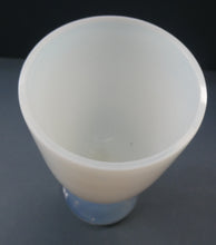 Load image into Gallery viewer, Vintage French Art Glass. SEVRES Cristalleries White &amp; Yellow Opaline  Goblet
