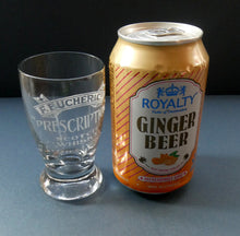 Load image into Gallery viewer, Rare 1890s Scottish Antique Whisky Dram Glass for Butcher &amp; Co. Prescription Whisky LEITH &amp; London
