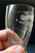 Load image into Gallery viewer, Rare 1890s Scottish Antique Whisky Dram Glass for Butcher &amp; Co. Prescription Whisky LEITH &amp; London
