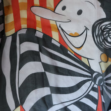 Load image into Gallery viewer, Vintage 2003 Long MOSCHINO Larioseta Como Olive Oyl Silk Scarf (with Original Orange Label)
