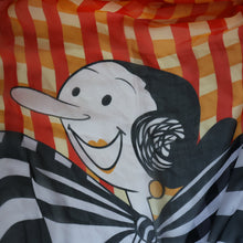 Load image into Gallery viewer, Vintage 2003 Long MOSCHINO Larioseta Como Olive Oyl Silk Scarf (with Original Orange Label)
