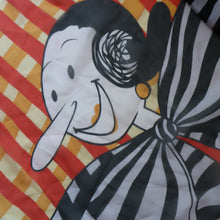 Load image into Gallery viewer, Vintage 2003 Long MOSCHINO Larioseta Como Olive Oyl Silk Scarf (with Original Orange Label)
