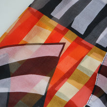 Load image into Gallery viewer, Vintage 2003 Long MOSCHINO Larioseta Como Olive Oyl Silk Scarf (with Original Orange Label)

