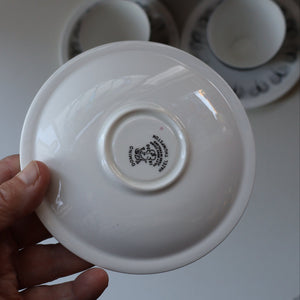 Fine 1950s FOLEY DOMINO Bone China Coffee Set. Designed by Hazel Thumpson