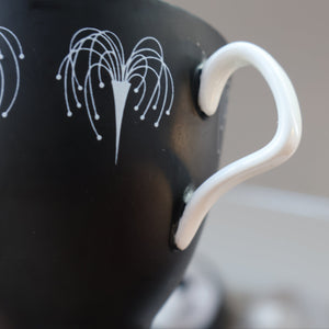 Fine 1950s FOLEY DOMINO Bone China Coffee Set. Designed by Hazel Thumpson