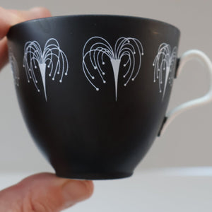 Fine 1950s FOLEY DOMINO Bone China Coffee Set. Designed by Hazel Thumpson