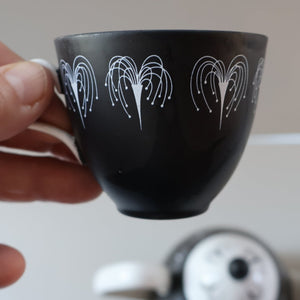 Fine 1950s FOLEY DOMINO Bone China Coffee Set. Designed by Hazel Thumpson