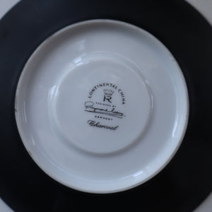 1949 Porcelian "Tea for Two" Tea Set. "Charcoal" Design by Raymond Loewy for Rosenthal
