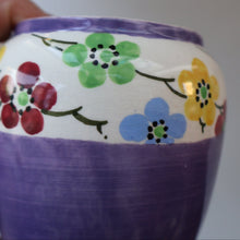 Load image into Gallery viewer, SCOTTISH POTTERY. Sweet Little 1920s BOUGH Ceramic Pot or Miniature Vase. Pretty Hand Painted Floral Design
