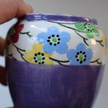 Load image into Gallery viewer, SCOTTISH POTTERY. Sweet Little 1920s BOUGH Ceramic Pot or Miniature Vase. Pretty Hand Painted Floral Design
