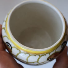 Load image into Gallery viewer, SCOTTISH POTTERY. Sweet Little 1920s BOUGH Ceramic Pot or Miniature Vase. Pretty Hand Painted Floral Design
