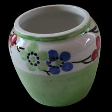 Load image into Gallery viewer, SCOTTISH POTTERY. Sweet Little 1920s BOUGH Ceramic Pot or Miniature Vase. Pretty Hand Painted Floral Design
