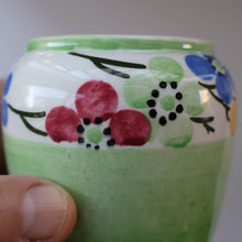 Load image into Gallery viewer, SCOTTISH POTTERY. Sweet Little 1920s BOUGH Ceramic Pot or Miniature Vase. Pretty Hand Painted Floral Design
