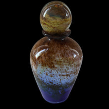 Load image into Gallery viewer, 1970s Isle of Wight AURENE Bottle Vase with Large Ball Stopper by Michael Harris with Flame Pontil
