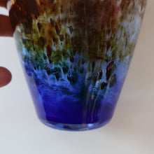 Load image into Gallery viewer, 1970s Isle of Wight AURENE Bottle Vase with Large Ball Stopper by Michael Harris with Flame Pontil
