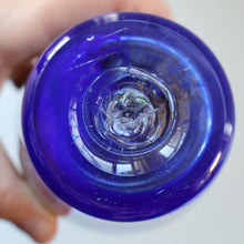 Load image into Gallery viewer, 1970s Isle of Wight AURENE Bottle Vase with Large Ball Stopper by Michael Harris with Flame Pontil
