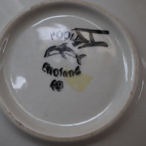 1970s POOLE Delphis Small Plate by Judy Evens. Fantastic Abstract Design. 5 inches
