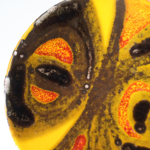 1970s POOLE Delphis Small Plate by Judy Evens. Fantastic Abstract Design. 5 inches