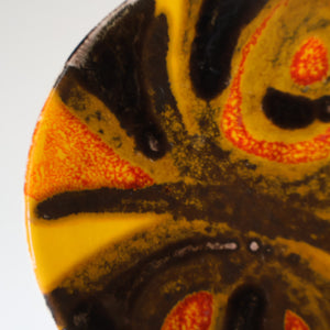 1970s POOLE Delphis Small Plate by Judy Evens. Fantastic Abstract Design. 5 inches