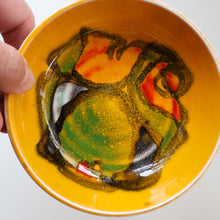 Load image into Gallery viewer, 1960s Yellow POOLE Delphis Shallow Dish or Bowl. Fantastic Abstract Design 
