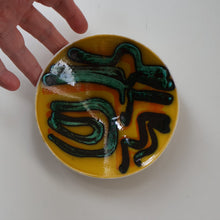 Load image into Gallery viewer, 1960s Yellow POOLE Delphis Shallow Dish or Bowl. Fantastic Abstract Design

