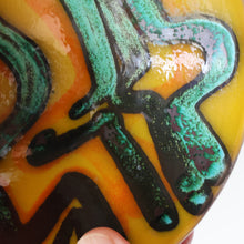 Load image into Gallery viewer, 1960s Yellow POOLE Delphis Shallow Dish or Bowl. Fantastic Abstract Design
