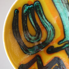 Load image into Gallery viewer, 1960s Yellow POOLE Delphis Shallow Dish or Bowl. Fantastic Abstract Design

