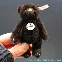 Load image into Gallery viewer, BOXED Collectable Miniature Steiff Club Membership Gift 2009. Black Alpaca Bear (420962)
