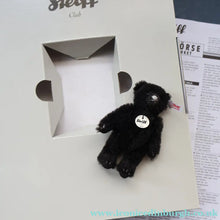 Load image into Gallery viewer, BOXED Collectable Miniature Steiff Club Membership Gift 2009. Black Alpaca Bear (420962)
