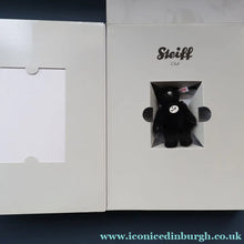 Load image into Gallery viewer, BOXED Collectable Miniature Steiff Club Membership Gift 2009. Black Alpaca Bear (420962)
