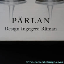 Load image into Gallery viewer, 2009. Set of Four Orrefors Stemmed Schnapps Glasses. Designed by Ingegerd Raman - Scandinavian Glass
