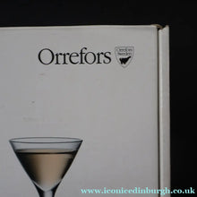 Load image into Gallery viewer, 2009. Set of Four Orrefors Stemmed Schnapps Glasses. Designed by Ingegerd Raman - Scandinavian Glass
