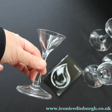 Load image into Gallery viewer, 2009. Set of Four Orrefors Stemmed Schnapps Glasses. Designed by Ingegerd Raman - Scandinavian Glass
