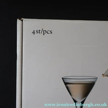 Load image into Gallery viewer, 2009. Set of Four Orrefors Stemmed Schnapps Glasses. Designed by Ingegerd Raman - Scandinavian Glass
