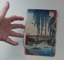 Load image into Gallery viewer, Very Rare JAPANESE SHIPPING Collectable. 1930 Menu for the NYK Line MS &quot;Yasukuni Maru&quot;. With Hiroshige Woodblock Cover
