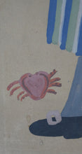 Load image into Gallery viewer, NAIVE SCHOOL. Vintage 1950s Seaside Illustration for a Child&#39;s Book. Watercolour - with Assocated Published Image
