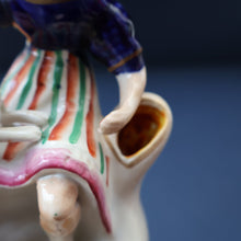 Load image into Gallery viewer, ANTIQUE Victorian 1860s Staffordshire Spill Vase Featuring a Little Boy with a Little Poodle on his Lap
