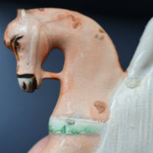 Load image into Gallery viewer, LARGE STAFFORDSHIRE Portrait of Edward VII; then the Prince of Wales on Horseback; 11 3/4 inches
