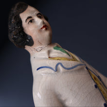 Load image into Gallery viewer, LARGE STAFFORDSHIRE Portrait of Edward VII; then the Prince of Wales on Horseback; 11 3/4 inches
