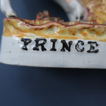 Load image into Gallery viewer, LARGE STAFFORDSHIRE Portrait of Edward VII; then the Prince of Wales on Horseback; 11 3/4 inches
