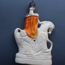 Load image into Gallery viewer, Rarer 1870s Historical Staffordshire Figurine: William I, King of Prussia on Horseback
