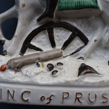 Load image into Gallery viewer, Rarer 1870s Historical Staffordshire Figurine: William I, King of Prussia on Horseback
