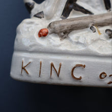 Load image into Gallery viewer, Rarer 1870s Historical Staffordshire Figurine: William I, King of Prussia on Horseback
