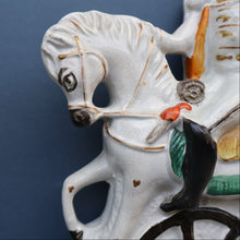 Load image into Gallery viewer, Rarer 1870s Historical Staffordshire Figurine: William I, King of Prussia on Horseback
