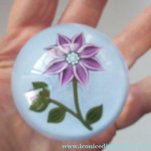 Load image into Gallery viewer, Scottish Paperweight Peter McDougall Pink Flower 2014
